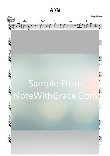 A Yid - א איד Lead Sheet (Benny Friedmann) Single Online 2021-Sheet music-NoteWithGrace.com
