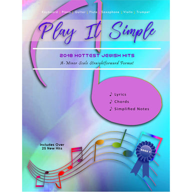 Play It Simple 2018 Hottest Jewish Hits-Music Book-NoteWithGrace.com