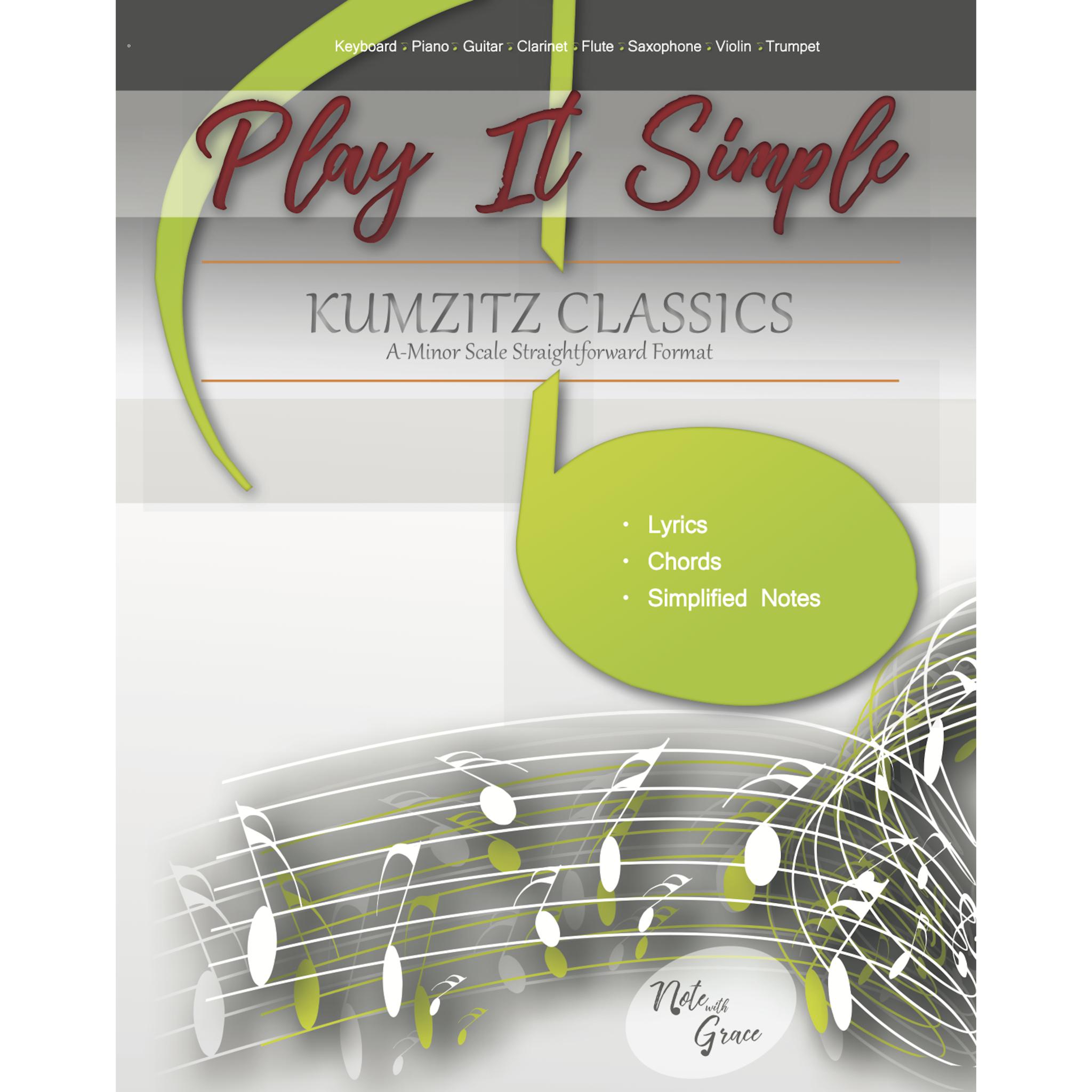 Play It Simple Kumzitz Collections-Music Book-NoteWithGrace.com