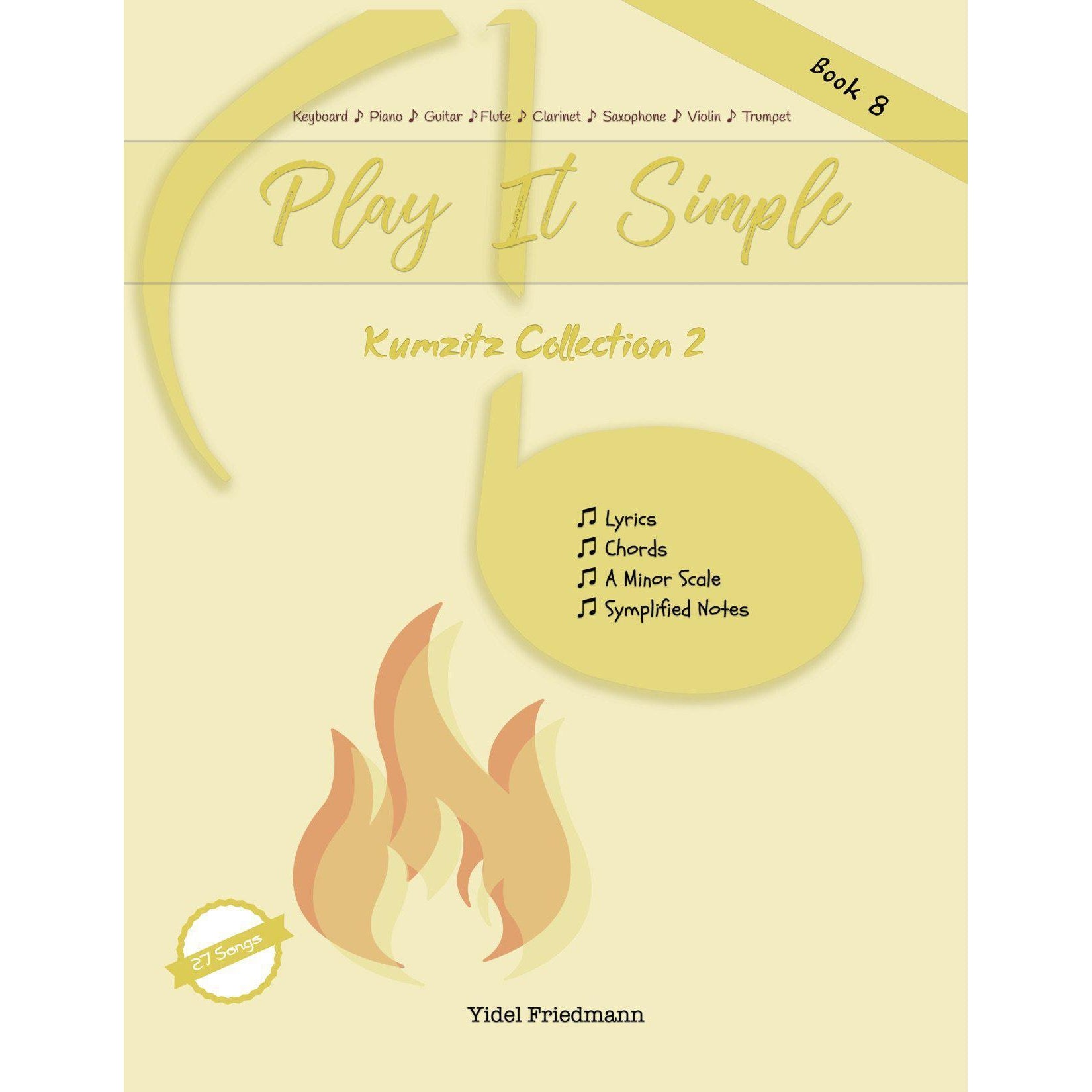 Play It Simple Kumzitz Collection BOOK 2-Music Book-NoteWithGrace.com