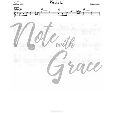 Pischi Li Lead Sheet (Simchah Leiner) Album: Pischi Li-Sheet music-NoteWithGrace.com